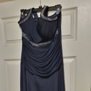 Elegant Navy Blue Women's Dress